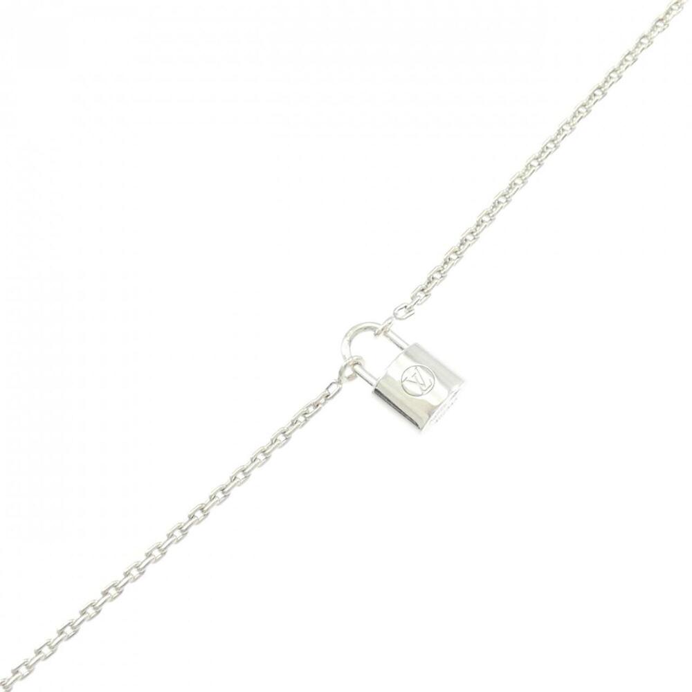 LOUIS VUITTON Silver Lockit Charm Bracelet